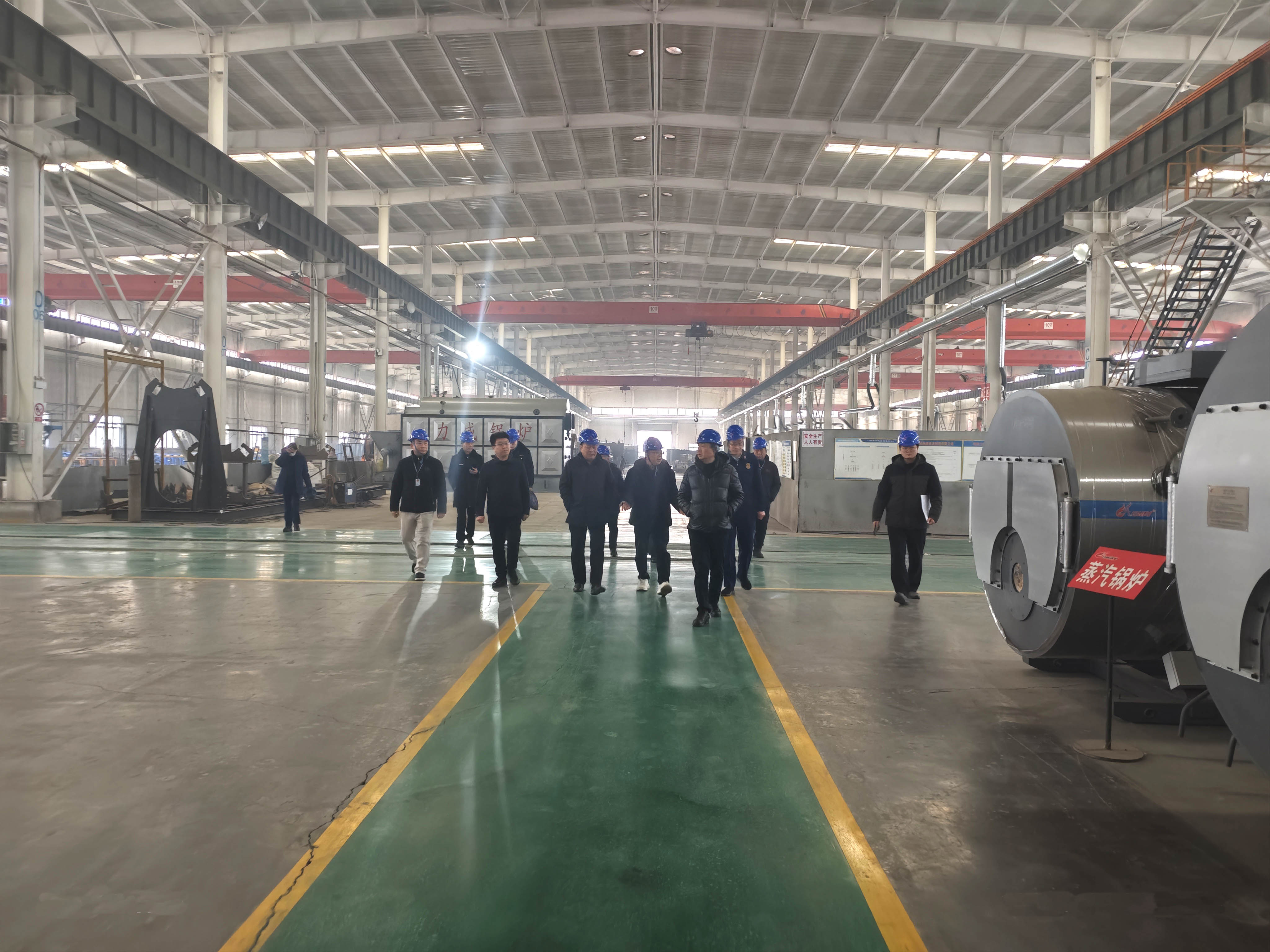 武陟县人大、市场监管局考察力威锅炉厂！